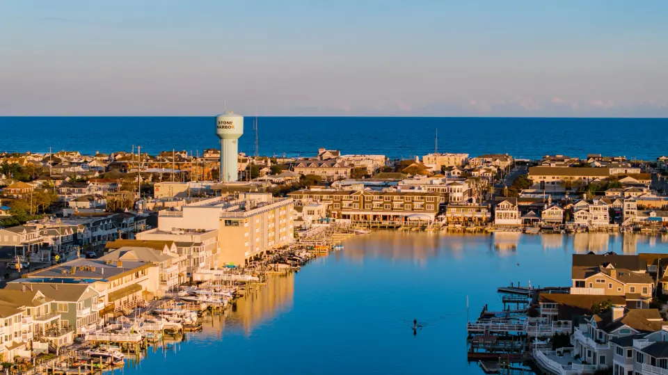 Stone Harbor, NJ aerial view